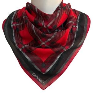 Vintage Lehner Plaid Scarf - Hand-Rolled Edges